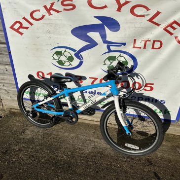 Frog 55 Team Sky 20” wheel Bike. £225. Refurbished.