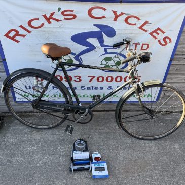 New Hudson 1950s Gents 22” Frame Town Bike. £145. Free 12” D-Lock/Lights. Ideal Student Bike!