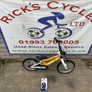 WOOM 2 14” Wheel Kids Bike. Yellow No1. £285. Only 5.1Kg