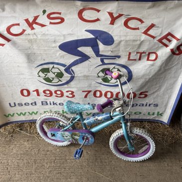 Disney Frozen 14” Wheel Girls Bike. £25. Good Condition