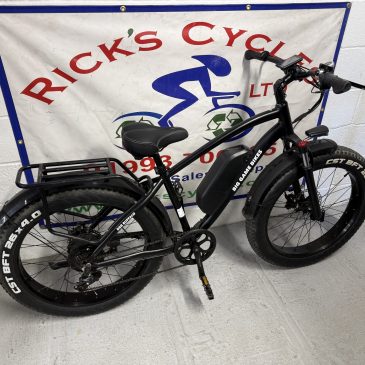 Big Game Bikes 17” Frame electric Bike. £695. This bike has a 50 mile range.